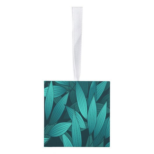 Gradiënt tropische bladeren decoratie (Rechts)