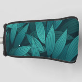 Gradiënt tropische bladeren golfheadcover (Voorkant)