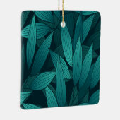 Gradiënt tropische bladeren keramisch ornament (Rechts)