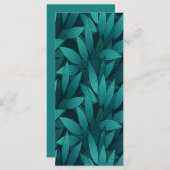 Gradiënt tropische bladeren menu (Voorkant / Achterkant)