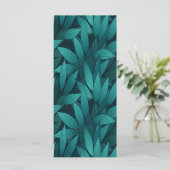 Gradiënt tropische bladeren menu (Staand voorkant)