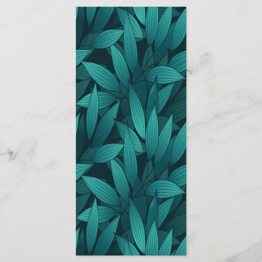 Gradiënt tropische bladeren menu (Voorkant)