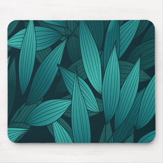 Gradiënt tropische bladeren muismat (Voorkant)