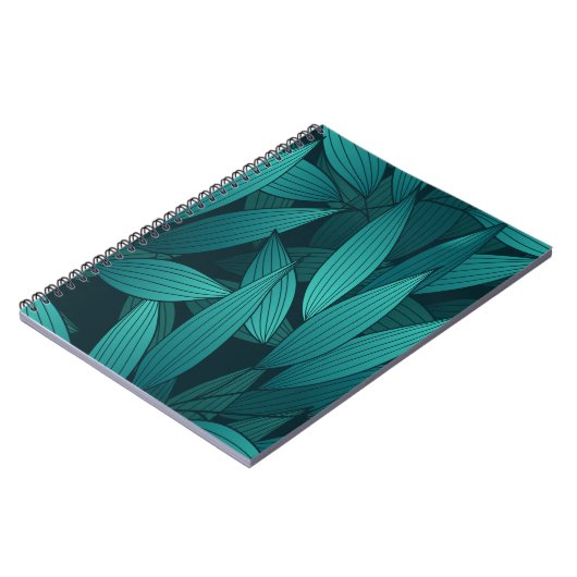 Gradiënt tropische bladeren notitieboek (Linkerzijde)