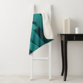 Gradiënt tropische bladeren sherpa deken (In situ)