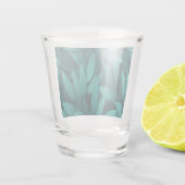 Gradiënt tropische bladeren shot glas (Achterkant)