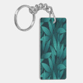 Gradiënt tropische bladeren sleutelhanger (Voorkant Links)