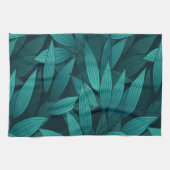 Gradiënt tropische bladeren theedoek (Horizontaal)