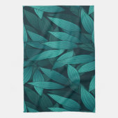 Gradiënt tropische bladeren theedoek (Verticaal)