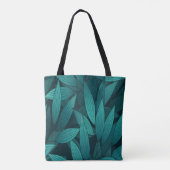 Gradiënt tropische bladeren tote bag (Achterkant)