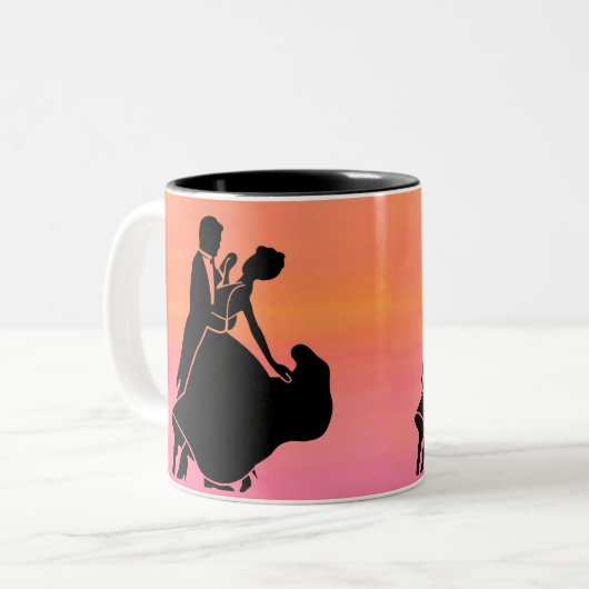 gradiënt tropische zonnebrandmiddelen tweekleurige koffiemok (Voorkant links)