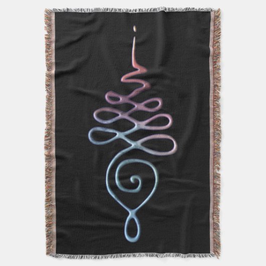 Gradient Unalome Deken (Voorkant Verticaal)