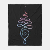 Gradient Unalome Fleece Deken (Voorkant)