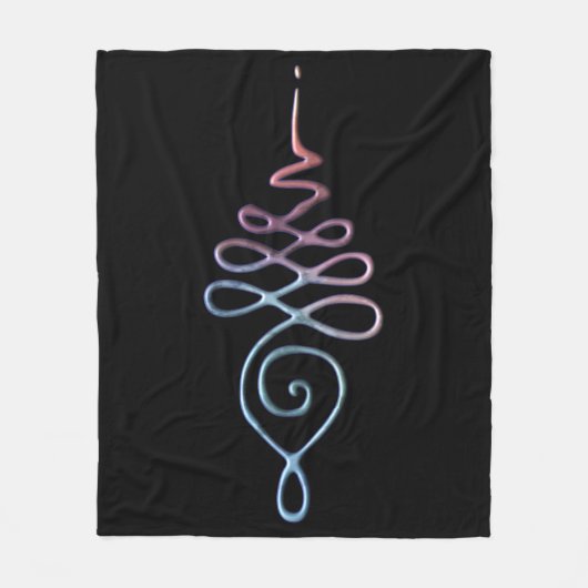 Gradient Unalome Fleece Deken (Voorkant)