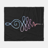 Gradient Unalome Fleece Deken (Voorkant (Horizontaal))