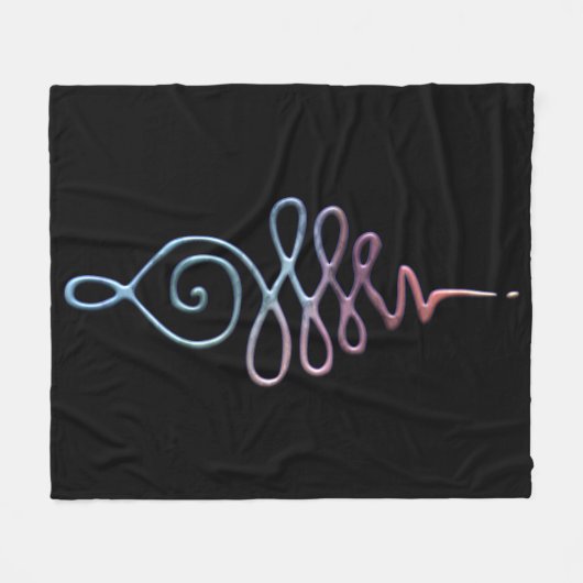 Gradient Unalome Fleece Deken (Voorkant (Horizontaal))