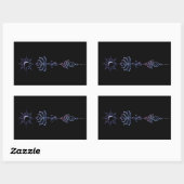 Gradient Unalome Groep Rechthoekige Sticker (Vel)