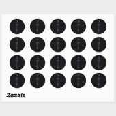 Gradient Unalome Groep  Ronde Sticker (Vel)