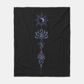 Gradient Unalome Group  Fleece Deken (Voorkant)