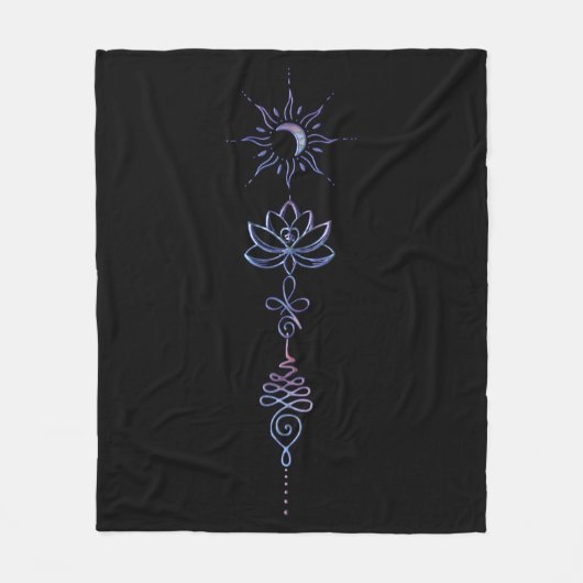 Gradient Unalome Group  Fleece Deken (Voorkant)