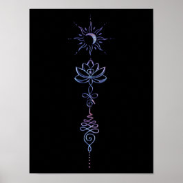 Gradient Unalome Group Poster