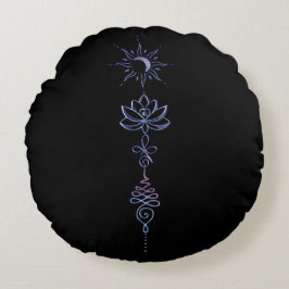 Gradient Unalome Group Rond Kussen