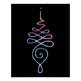 Gradient Unalome Perfect Poster