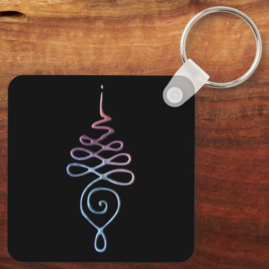 Gradient Unalome Sleutelhanger (Achterkant)