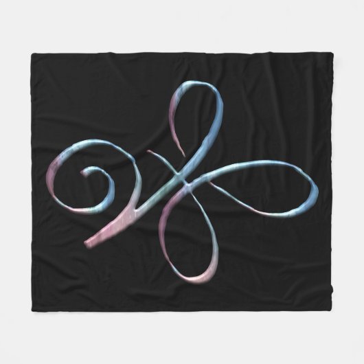 Gradient Unconditional Love Fleece Deken (Voorkant (Horizontaal))