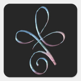 Gradient Unconditional Love Vierkante Sticker