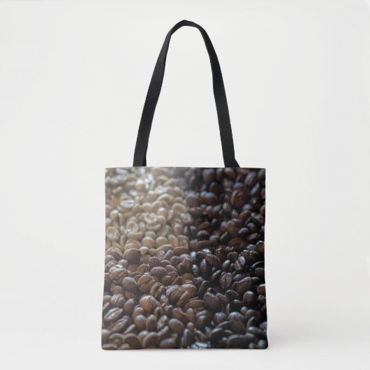 Gradiënt van Aroma: Koffiebonen Spectrum Tote Bag (Voorkant)
