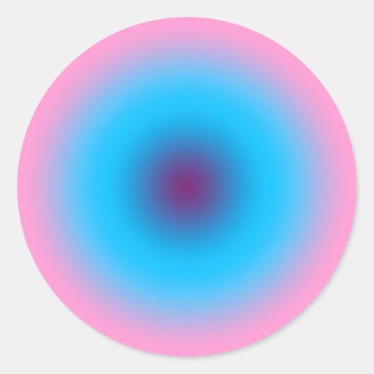 Gradiënt van de hemel ronde sticker (Voorkant)