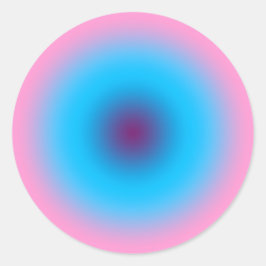 Gradiënt van de hemel ronde sticker