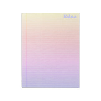 Gradiënt van legale pad-regenboog notitieblok