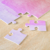 Gradiënt van Monogram en kleurrijke ventilator Legpuzzel (Zijkant)