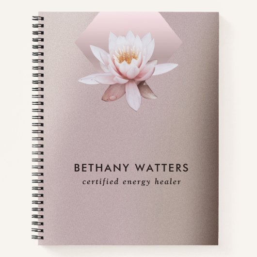 Gradiënt van Roos Lotus Dusty Notitieboek (Voorkant)