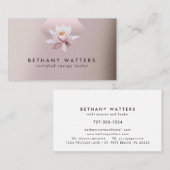 Gradiënt van Roos Lotus Dusty Visitekaartje (Voorkant / Achterkant)