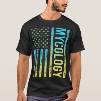 Gradiënt Vlag 02 Mycologie Mycoloog Paddenstoel Mu T-shirt