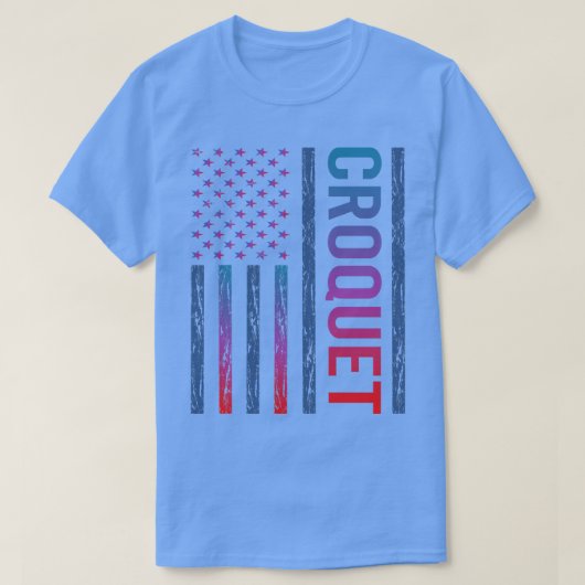 Gradiënt Vlag Croquet T-shirt (Design voorkant)