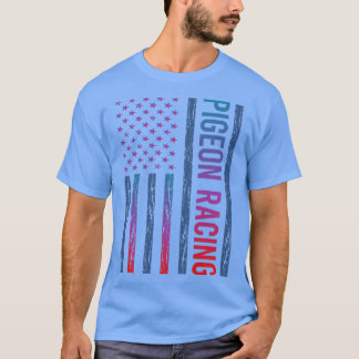 Gradiënt vlag duif race race t-shirt