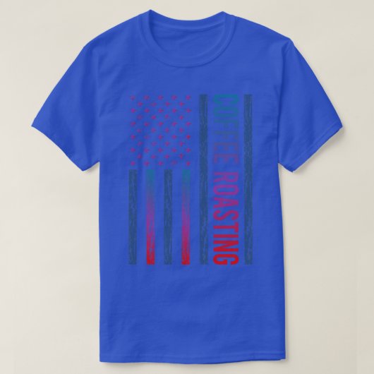 Gradiënt vlag koffie branden t-shirt (Design voorkant)