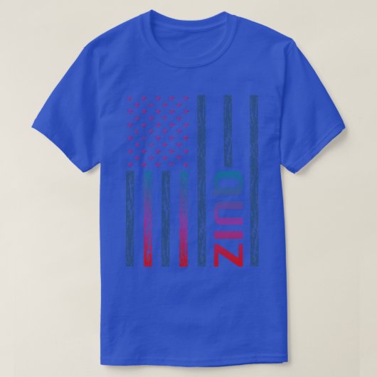 Gradiënt Vlag Quizzen Quiz T-shirt (Design voorkant)