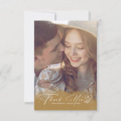 Gradiënt waterverf Hartelijk dank herfst Gold ID78 Bedankkaart (Voorkant)