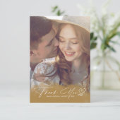 Gradiënt waterverf Hartelijk dank herfst Gold ID78 Bedankkaart (Staand voorkant)