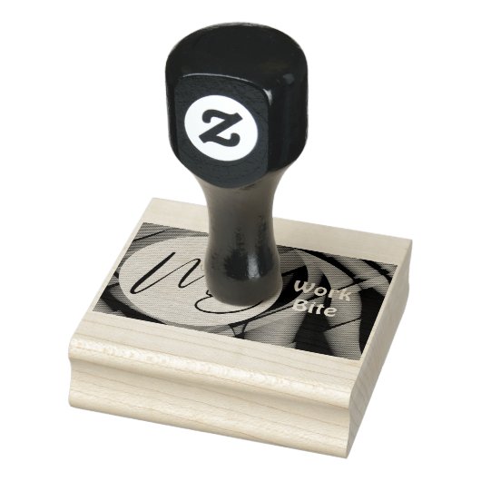 Gradient Wave Business Logo Aangepaste Rubber Stam Rubberstempel (Stempel)