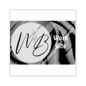 Gradient Wave Business Logo Aangepaste Rubber Stam Rubberstempel (Afrduk)