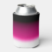 Gradiënt wit roze bordeauxrood blikjeskoeler (Blikje Voorkant)