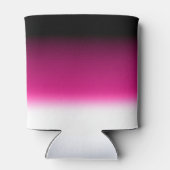 Gradiënt wit roze bordeauxrood blikjeskoeler (Achterkant)