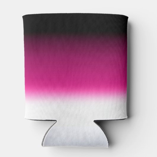 Gradiënt wit roze bordeauxrood blikjeskoeler (Achterkant)