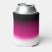 Gradiënt wit roze bordeauxrood blikjeskoeler (Blikje Achterkant)